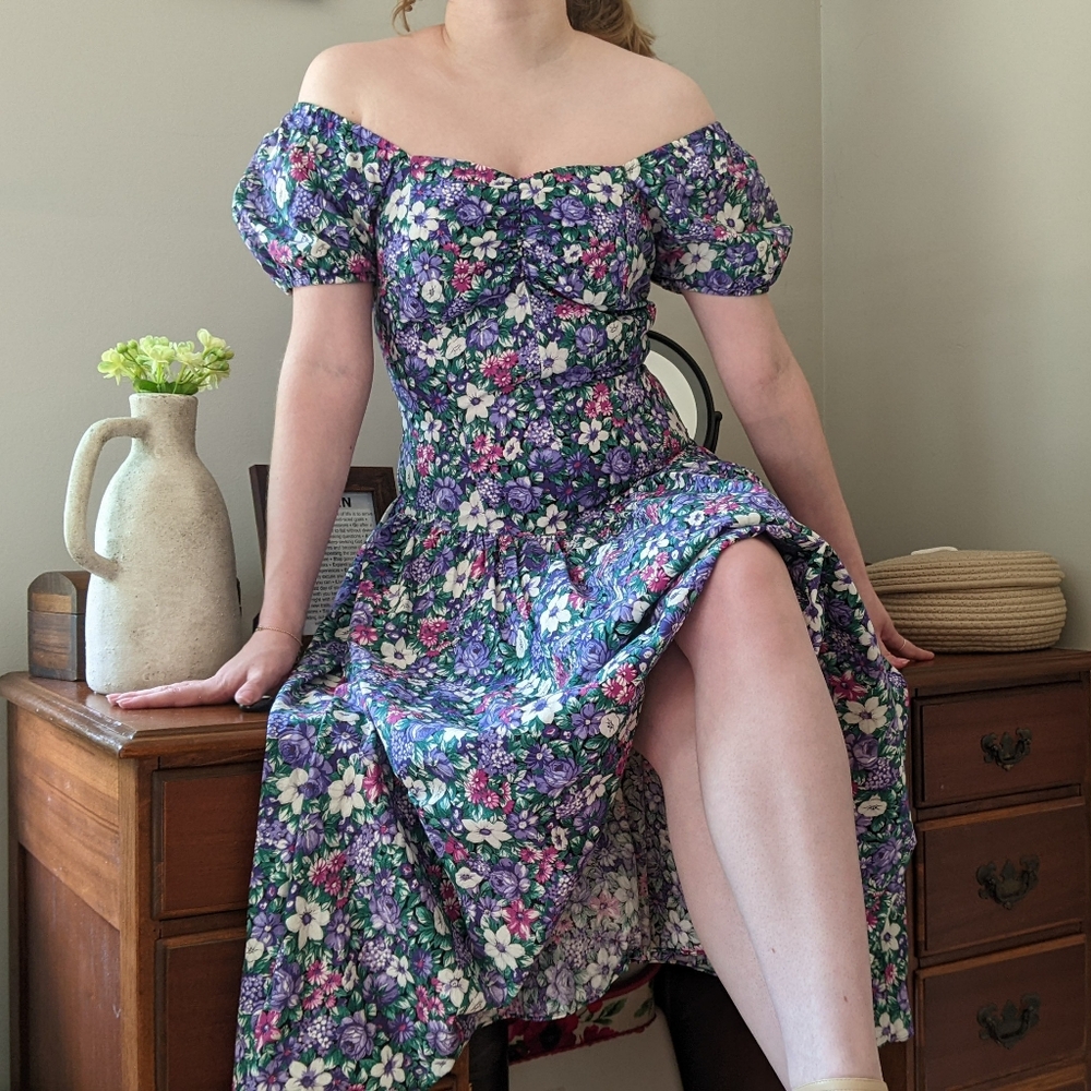 Vintage Floral Summer Dress